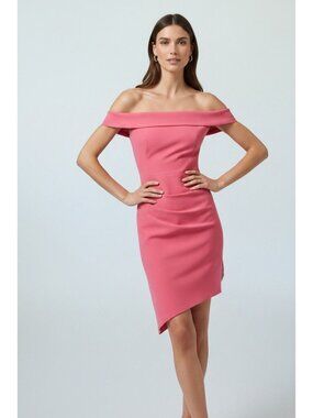 Milly Off-the-Shoulder Pink Dress for Women, Size 6, New with Tags